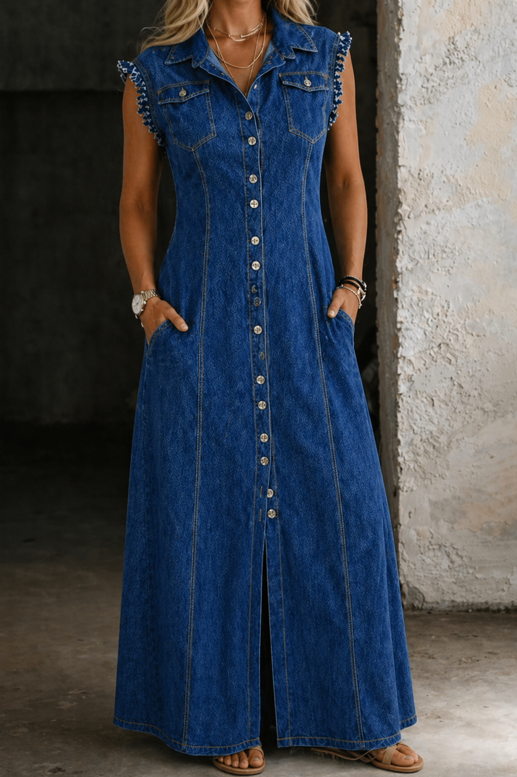 Liora | Vestido de denim de tallas grandes