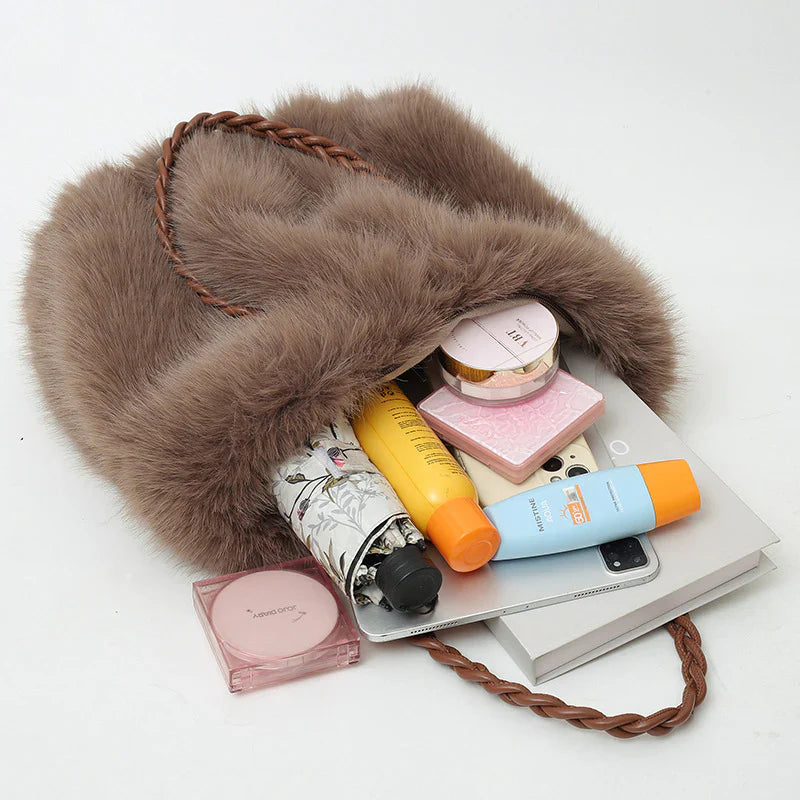 JULE | Bolso de hombro de peluche tipo velour
