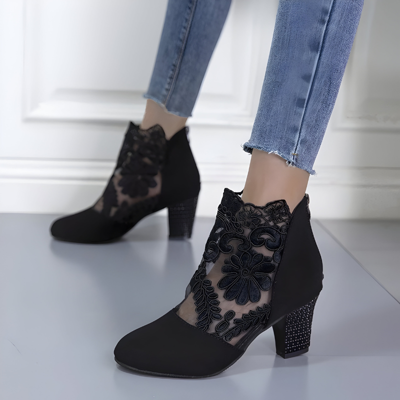 NORA | Elegantes tacones altos de encaje