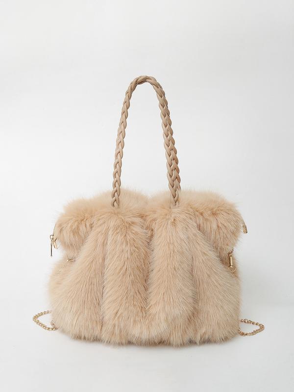 JULE | Bolso de hombro de peluche tipo velour