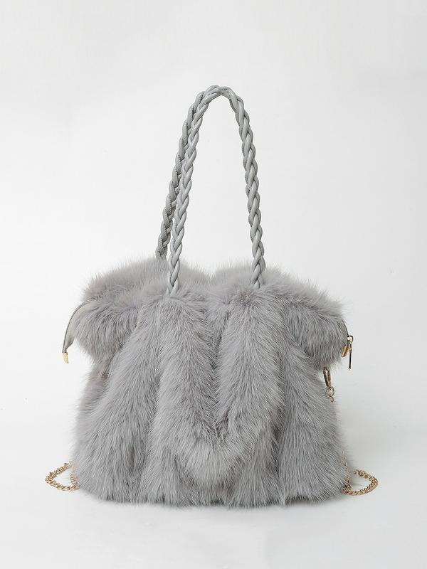 JULE | Bolso de hombro de peluche tipo velour