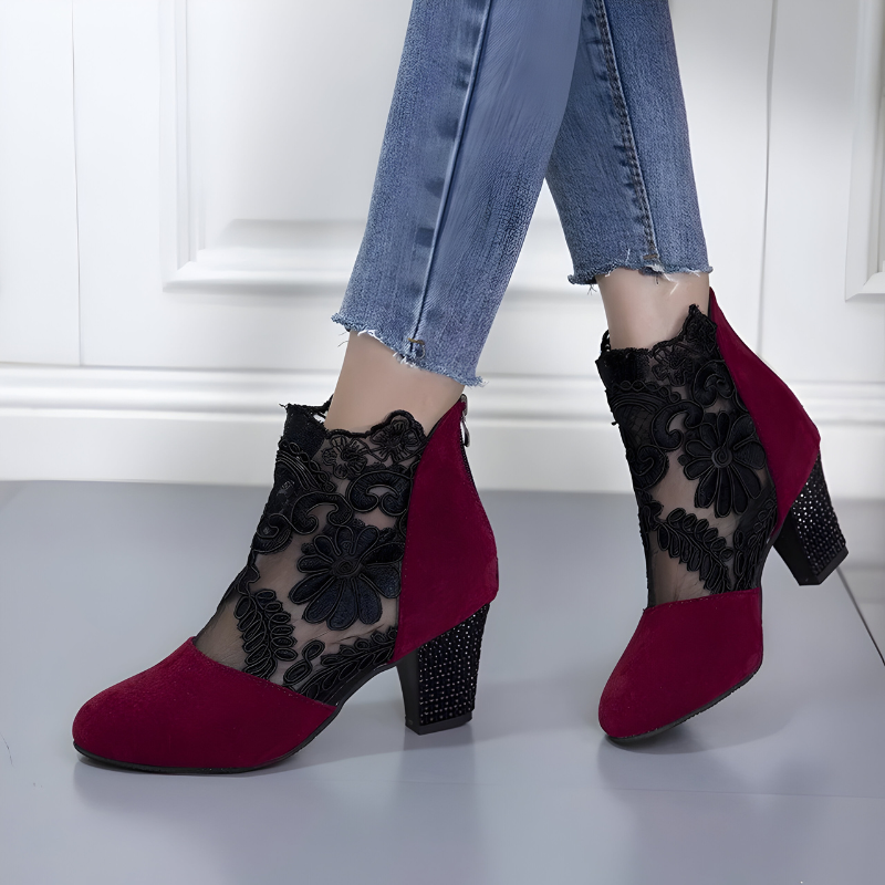 NORA | Elegantes tacones altos de encaje