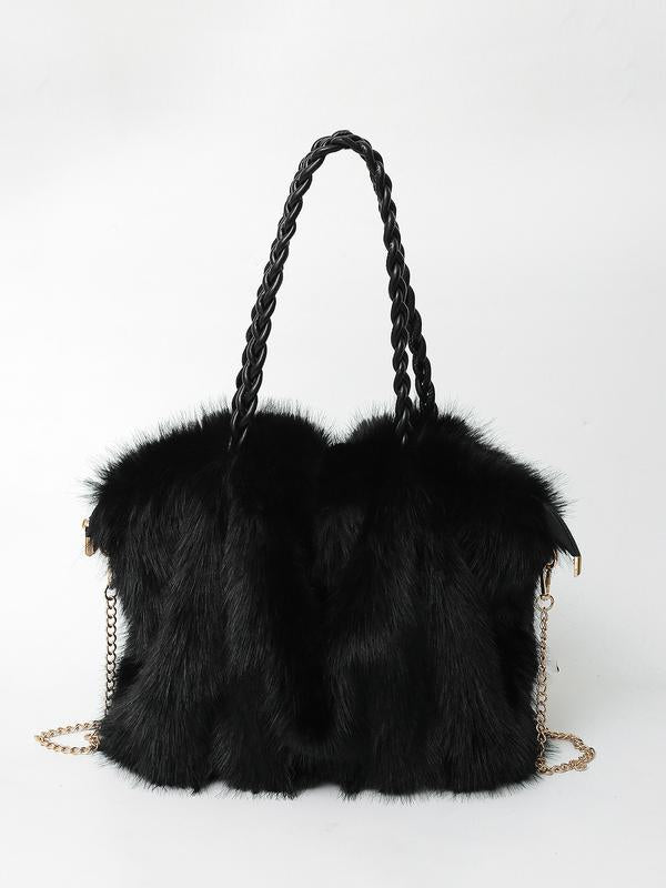 JULE | Bolso de hombro de peluche tipo velour