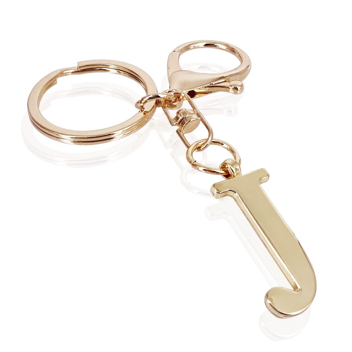 inicial| Elegante colgante para bolso en acabado dorado