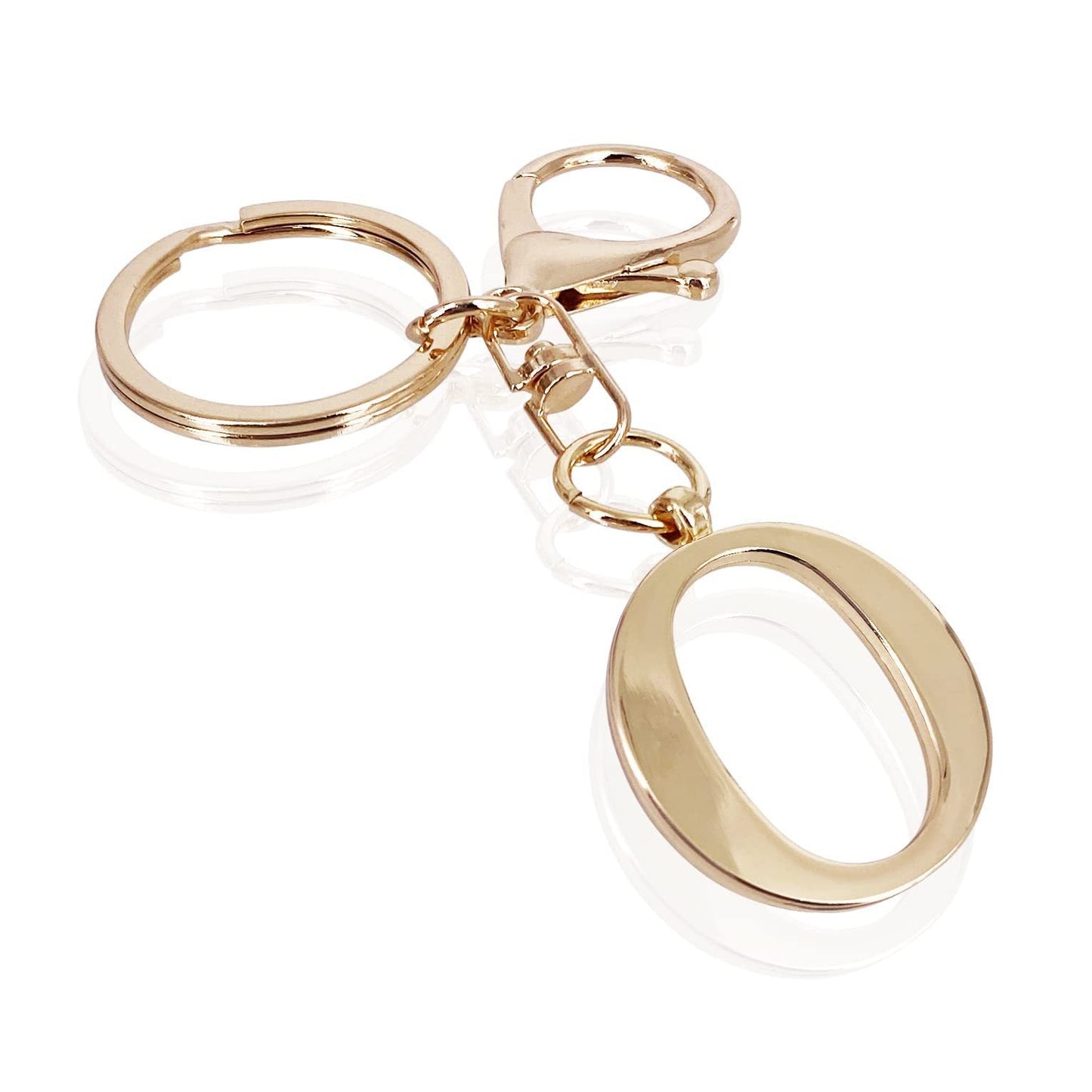 inicial| Elegante colgante para bolso en acabado dorado