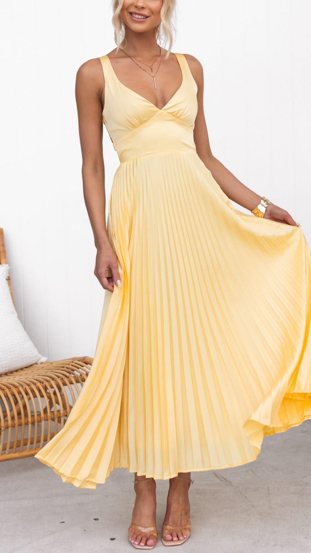 MALKA | Vestido maxi elegante con caída delicada