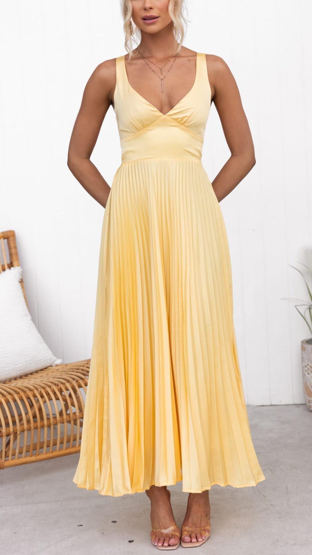 MALKA | Vestido maxi elegante con caída delicada