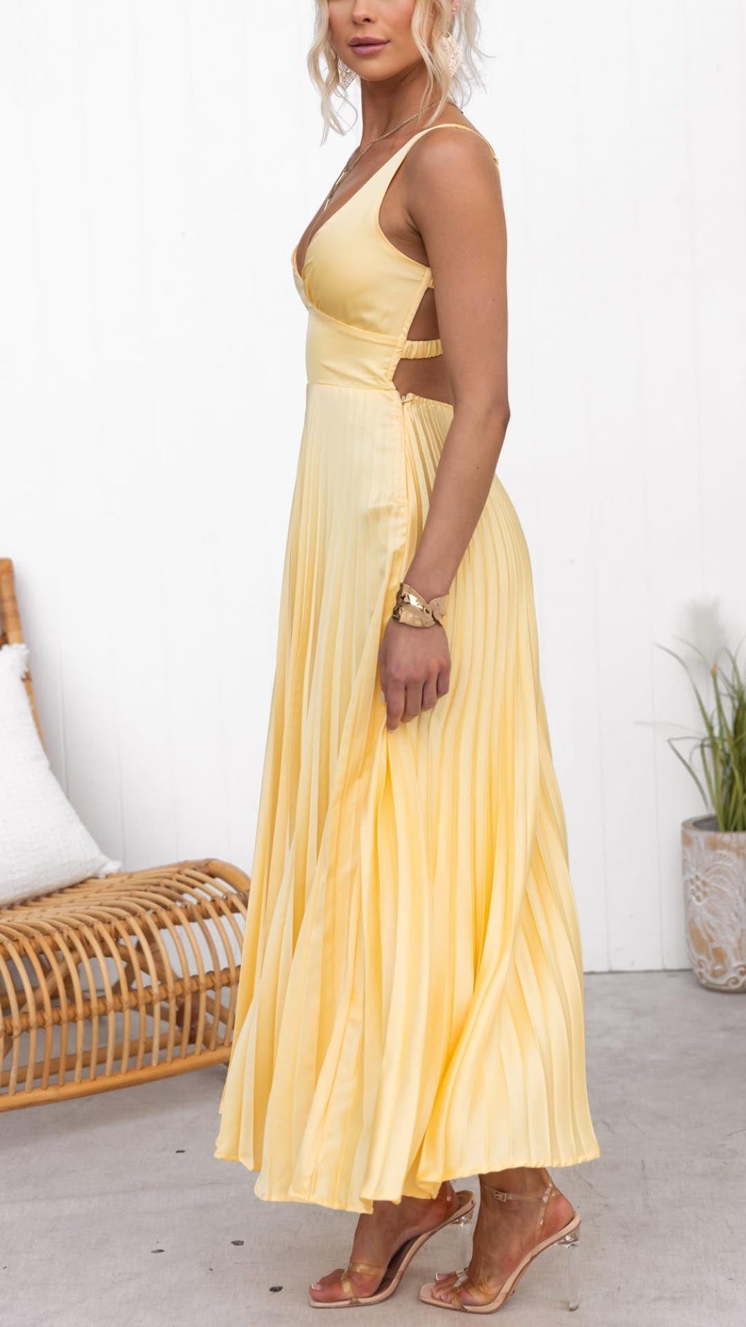 MALKA | Vestido maxi elegante con caída delicada