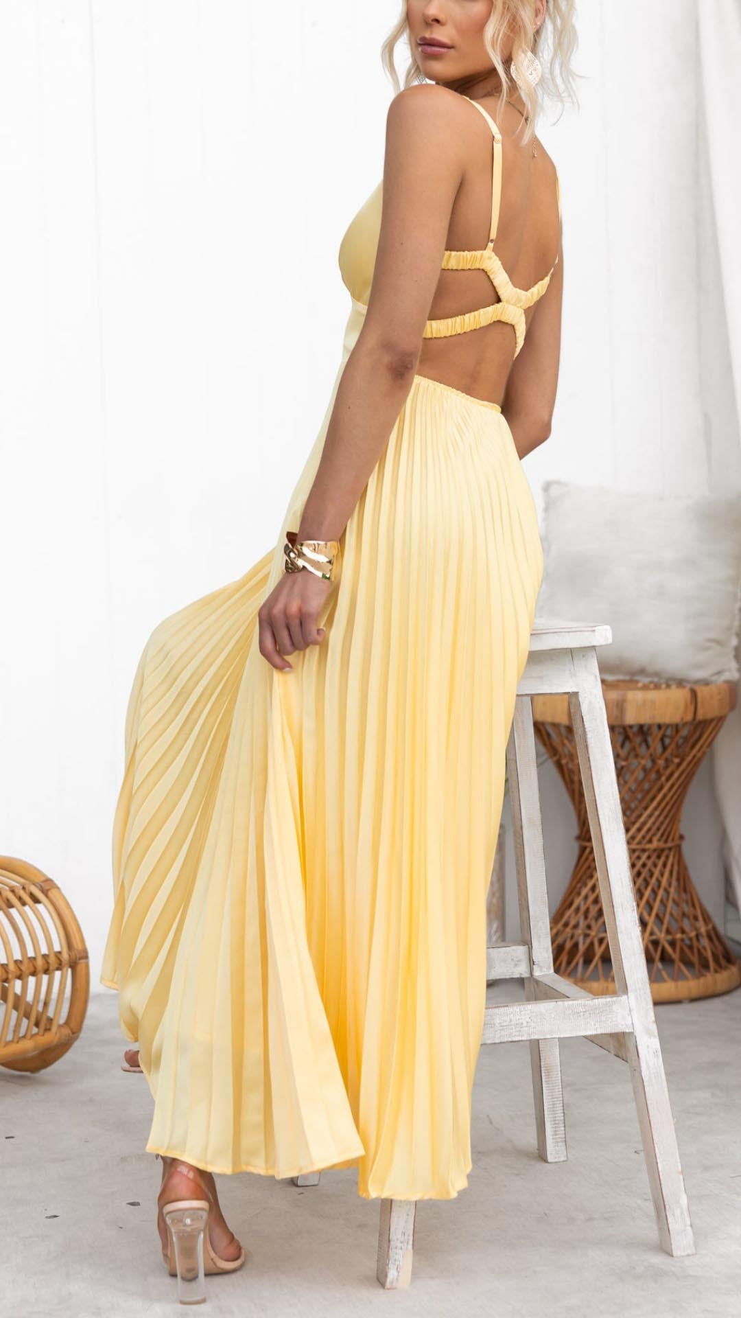 MALKA | Vestido maxi elegante con caída delicada