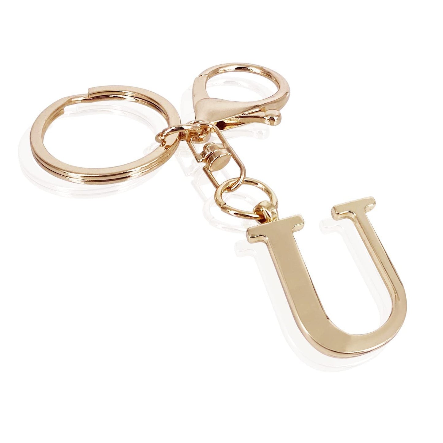 inicial| Elegante colgante para bolso en acabado dorado