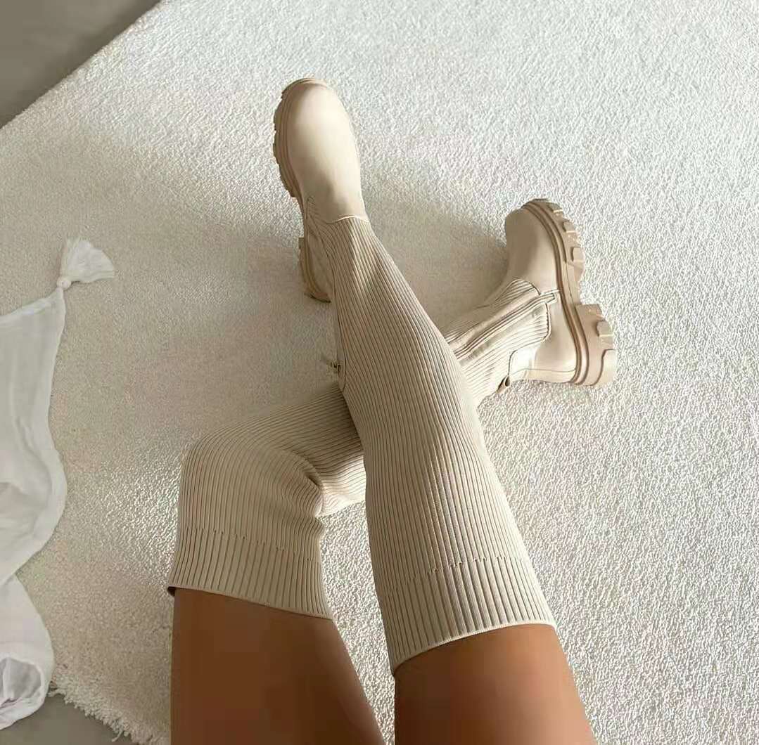 MADDIE | Botas overknee elásticas