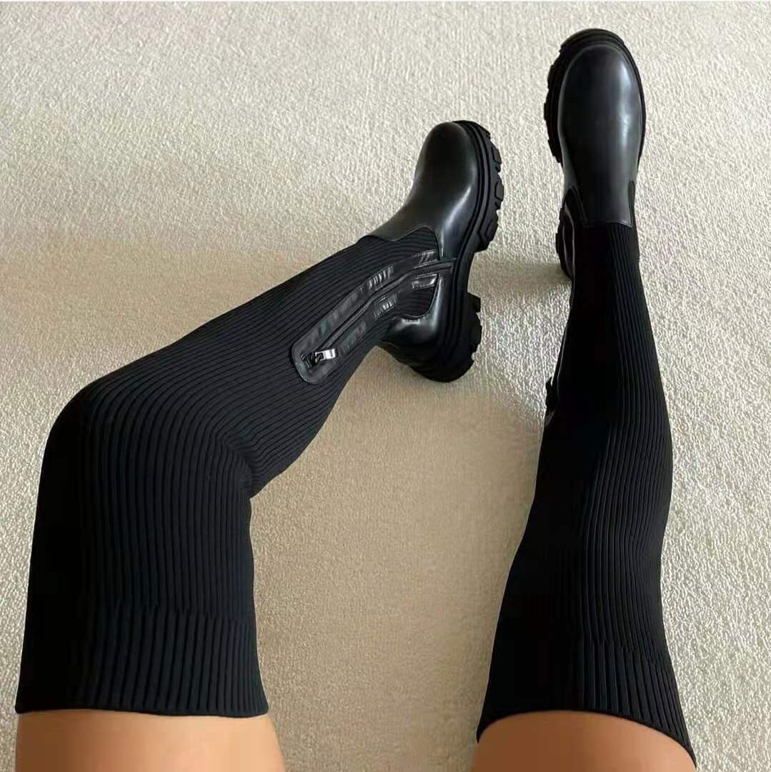 MADDIE | Botas overknee elásticas