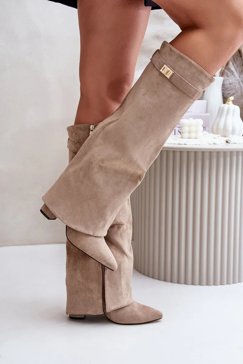 ARIANA – Botas hasta la rodilla de ante