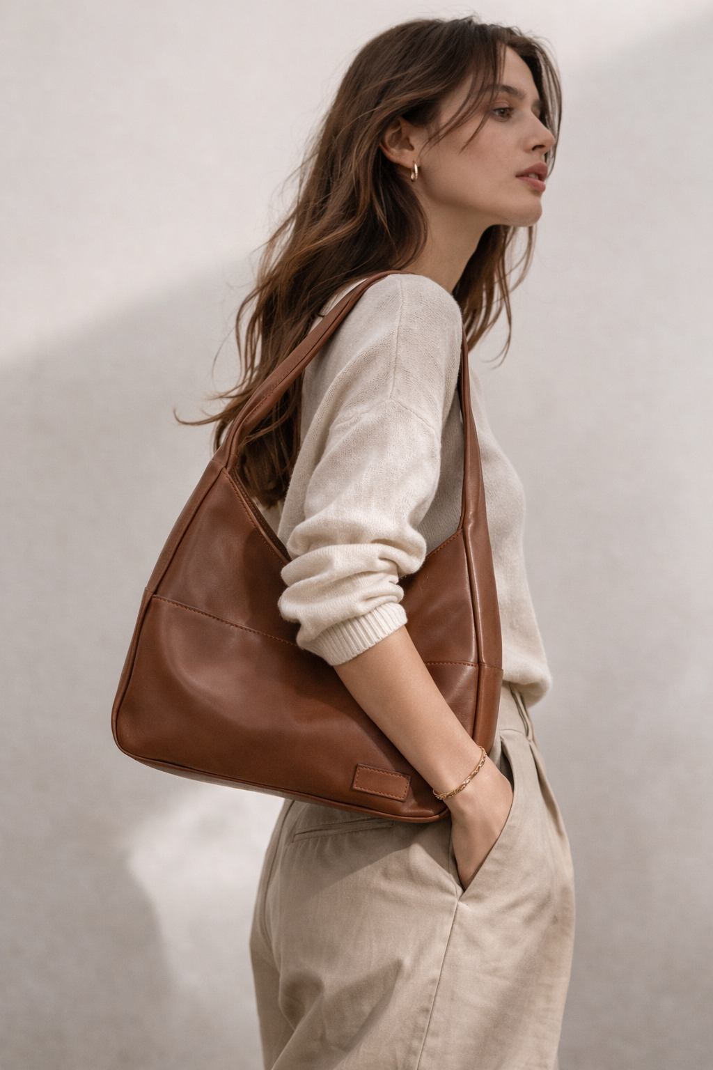 LAVERTA SIENA | Bolso de hombro minimalista
