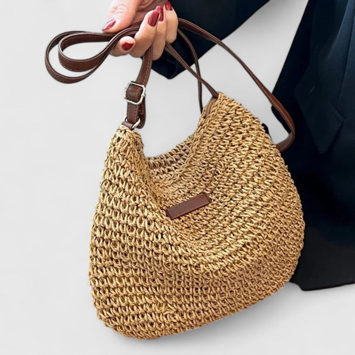 KATHY | Bolso de paja trenzado minimalista