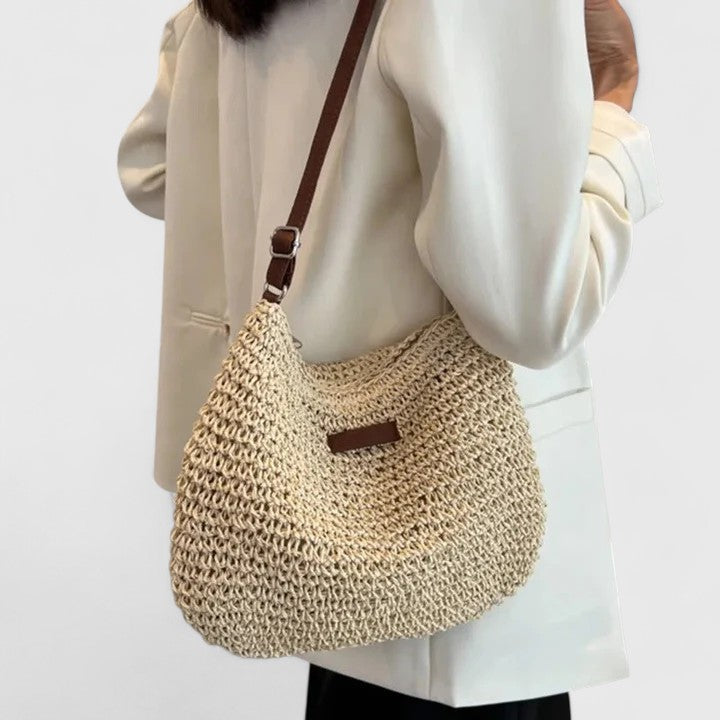 KATHY | Bolso de paja trenzado minimalista