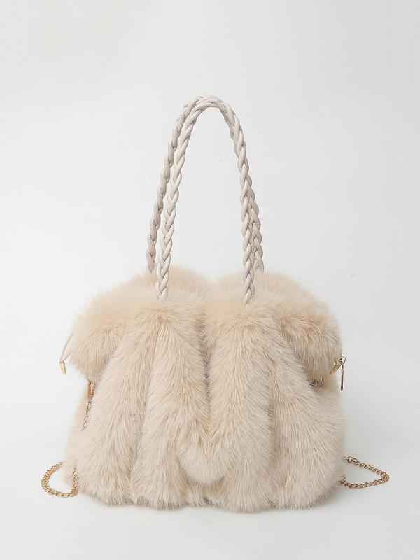 JULE | Bolso de hombro de peluche tipo velour
