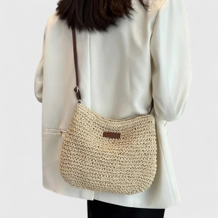 KATHY | Bolso de paja trenzado minimalista